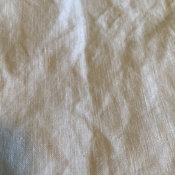 Carol Anderson vintage 100% linen tank top crisp and white - Picture 11 of 11